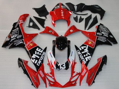 Venta Carenados Moto Suzuki GSXR 1000 2009-2016 - Rojo Negro Blanco 13
