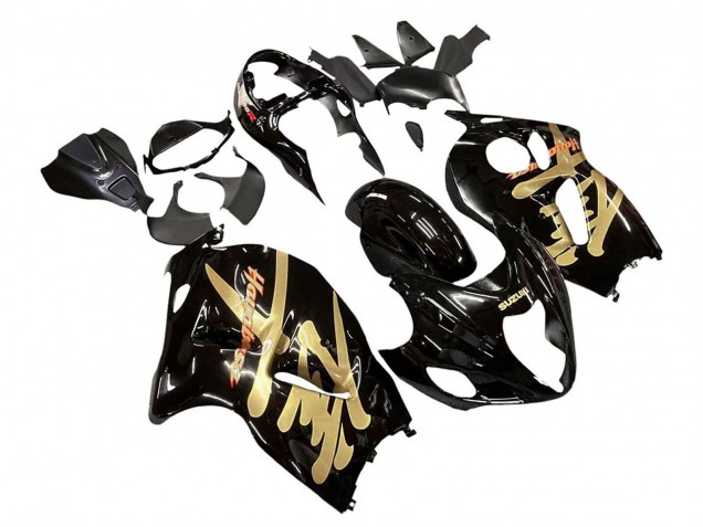 Venta Carenados Moto Suzuki GSXR 1300 Hayabusa 1996-2007 - Negro Brillante Oro Hayabusa