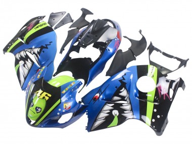 Venta Carenados Moto Suzuki GSXR 1300 Hayabusa 1996-2007 - Azul Verde Tiburón 46