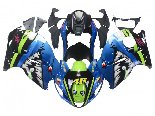 Venta Carenados Moto Suzuki GSXR 1300 Hayabusa 1996-2007 - Azul Verde Tiburón 46