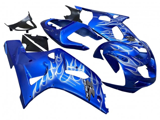 Venta Carenados Moto Suzuki GSXR 600 / GSXR 750 2001-2003 - Azul Blanco Llama