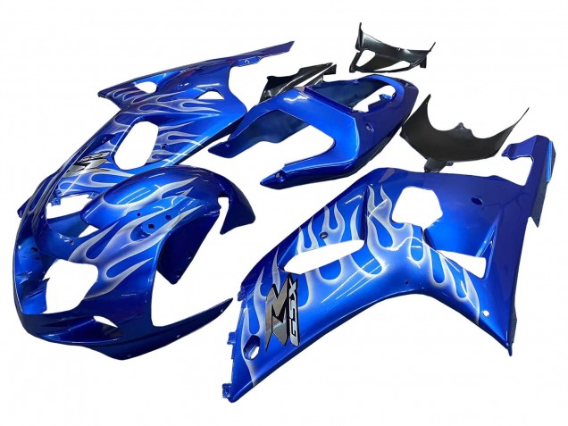 Venta Carenados Moto Suzuki GSXR 600 / GSXR 750 2001-2003 - Azul Blanco Llama