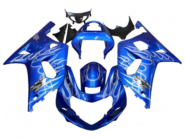Venta Carenados Moto Suzuki GSXR 600 / GSXR 750 2001-2003 - Azul Blanco Llama