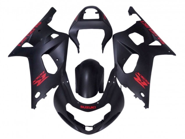 Venta Carenados Moto Suzuki GSXR 600 / GSXR 750 2001-2003 - Negro Mate Rojo