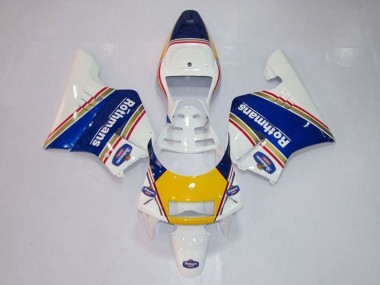 Venta Carenados Moto Honda NSR250R MC28 P4 1994-1996 - Blanco Azul Amarillo Oro Rothmans