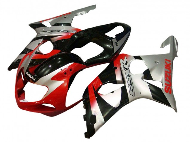 Venta Kits Carenado Moto Suzuki GSXR 600 / GSXR 750 2001-2003 - Plata Rojo Negro Brillante
