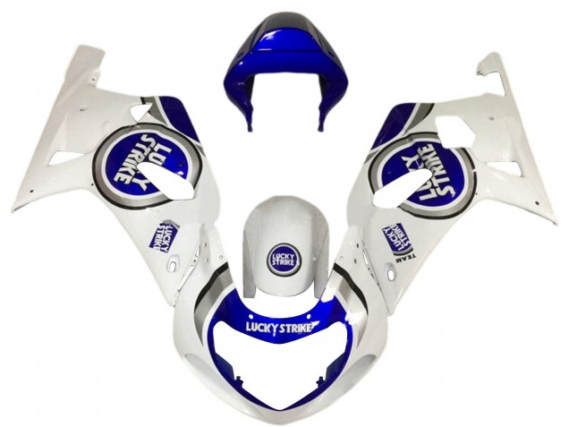 Venta Carenados Moto Suzuki GSXR 600 / GSXR 750 2001-2003 - Blanco Azul Lucky Strike