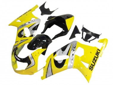 Venta Kits Carenado Moto Suzuki GSXR 600 / GSXR 750 2001-2003 - Amarillo Plata Negro Brillante