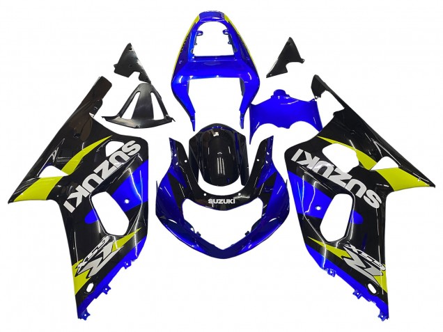 Venta Carenados Moto Suzuki GSXR 600 / GSXR 750 2001-2003 - Azul Amarillo Negro Brillante