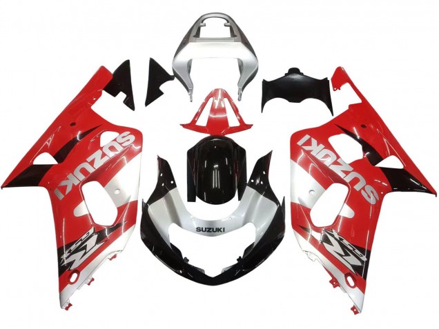 Venta Carenado Moto Suzuki GSXR 600 / GSXR 750 2001-2003 - Rojo Blanco Negro Brillante