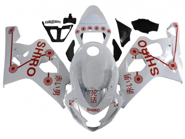 Venta Carenados Moto Suzuki GSXR 600 / GSXR 750 2001-2003 - Blanco Rojo Shiro