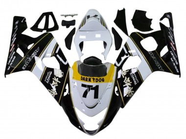 Venta Carenados Moto Suzuki GSXR 600 / GSXR 750 2004-2005 - Blanco Negro Amarillo Dark Dog 71