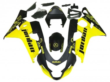 Venta Carenados Moto Suzuki GSXR 600 / GSXR 750 2004-2005 - Negro Amarillo Jordan