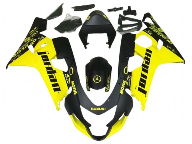 Venta Carenados Moto Suzuki GSXR 600 / GSXR 750 2004-2005 - Negro Amarillo Jordan
