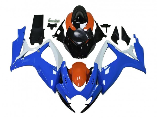 Venta Carenados Moto Suzuki GSXR 600 / GSXR 750 2004-2005 - Blanco Azul Naranja Negro