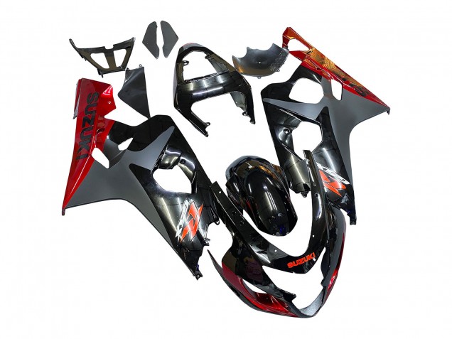 Venta Carenados Moto Suzuki GSXR 600 / GSXR 750 2004-2005 - Negro Gris Rojo