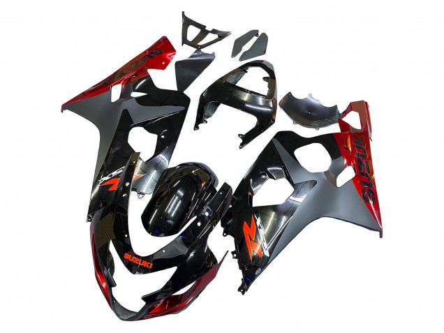 Venta Carenados Moto Suzuki GSXR 600 / GSXR 750 2004-2005 - Negro Gris Rojo