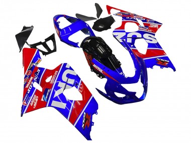 Venta Carenados Moto Suzuki GSXR 600 / GSXR 750 2004-2005 - Azul Rojo Negro Motul Dunlop