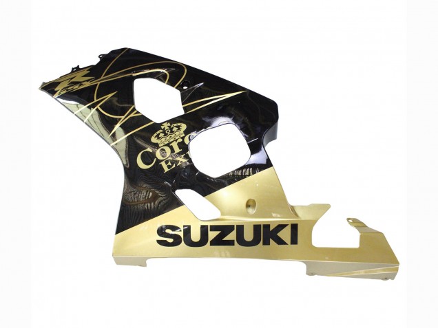 Venta Carenados Moto Suzuki GSXR 600 / GSXR 750 2004-2005 - Negro Brillante Oro Corona