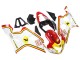 Venta Carenados Moto Suzuki GSXR 600 / GSXR 750 2004-2005 - Blanco Rojo Amarillo Michelin Texaon Heron 7
