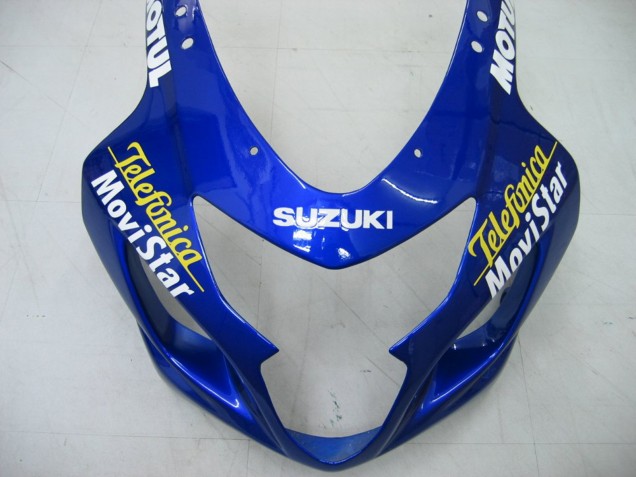 Venta Carenados Moto Suzuki GSXR 600 / GSXR 750 2004-2005 - Azul Blanco Amarillo Verde Telefumica Motul MoviStar