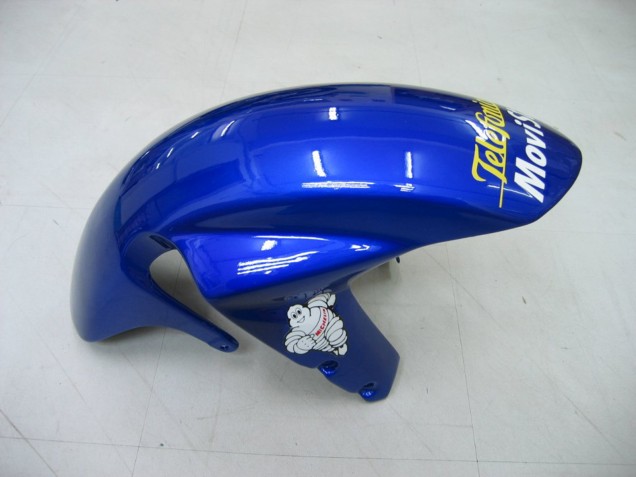 Venta Carenados Moto Suzuki GSXR 600 / GSXR 750 2004-2005 - Azul Blanco Amarillo Verde Telefumica Motul MoviStar
