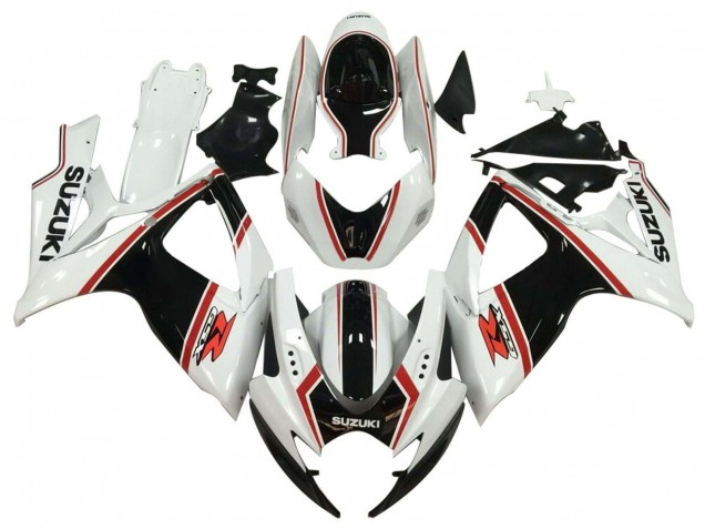 Venta Carenado Moto Suzuki GSXR 600 / GSXR 750 2006-2007 - Blanco Negro Rojo