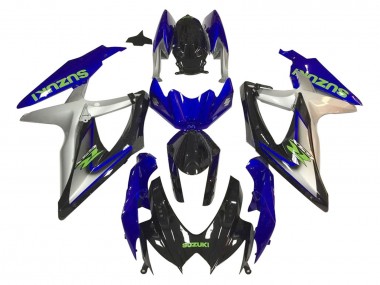 Venta Carenados Moto Suzuki GSXR 600 / GSXR 750 2006-2007 - Plata Azul Negro Brillante Verde