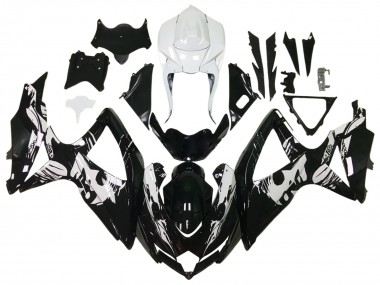 Venta Carenados Moto Suzuki GSXR 600 / GSXR 750 2006-2007 - Negro Brillante Blanco
