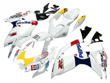 Venta Carenados Moto Suzuki GSXR 600 / GSXR 750 2006-2007 - Blanco Rojo Amarillo Motul