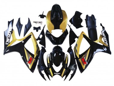 Venta Carenados Moto Suzuki GSXR 600 / GSXR 750 2006-2007 - Oro Negro Brillante Rojo