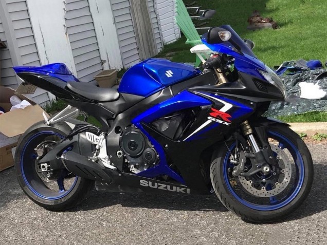 Venta Carenados Moto Suzuki GSXR 600 / GSXR 750 2006-2007 - Azul Negro Rojo