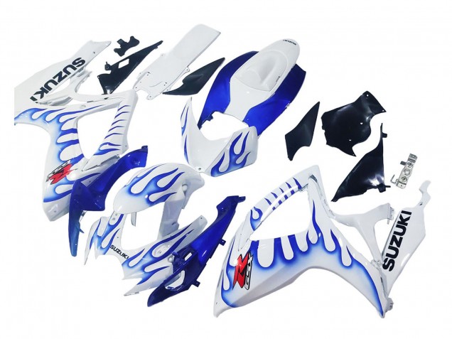 Venta Carenados Moto Suzuki GSXR 600 / GSXR 750 2006-2007 - Blanco Azul Llama