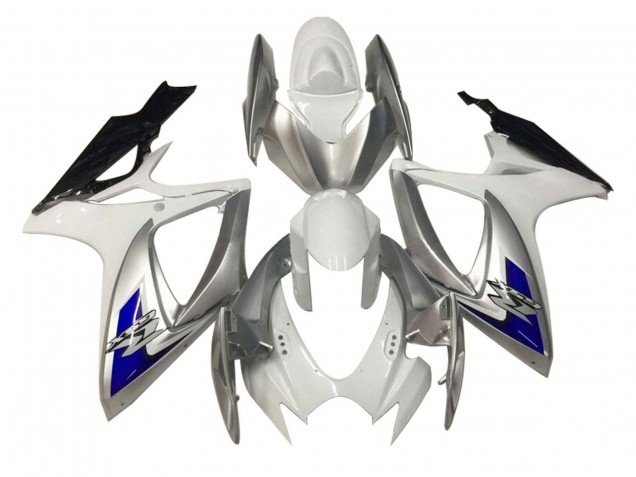 Venta Carenados Moto Suzuki GSXR 600 / GSXR 750 2006-2007 - Blanco Plata Azul Negro