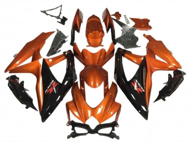 Venta Carenado Moto Suzuki GSXR 600 / GSXR 750 2008-2010 - Naranja Negro Brillante