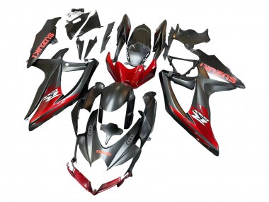Venta Carenados Moto Suzuki GSXR 600 / GSXR 750 2008-2010 - Negro Mate Rojo