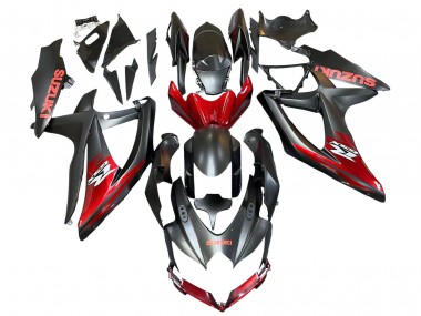 Venta Carenados Moto Suzuki GSXR 600 / GSXR 750 2008-2010 - Negro Mate Rojo