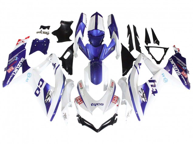 Venta Carenados Moto Suzuki GSXR 600 / GSXR 750 2008-2010 - Blanco Azul Negro Tyco