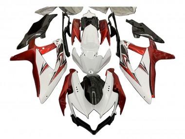 Venta Carenados Moto Suzuki GSXR 600 / GSXR 750 2008-2010 - Blanco Naranja Negro Brillante