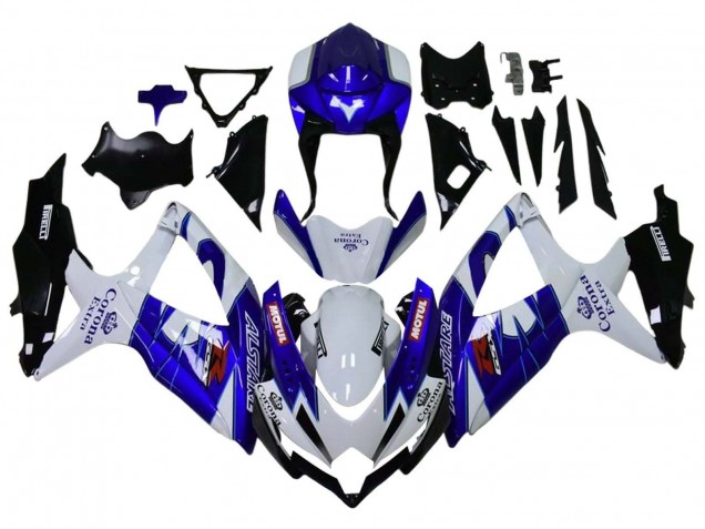 Venta Carenados Moto Suzuki GSXR 600 / GSXR 750 2008-2010 - Blanco Azul Negro Mate Rojo Motul
