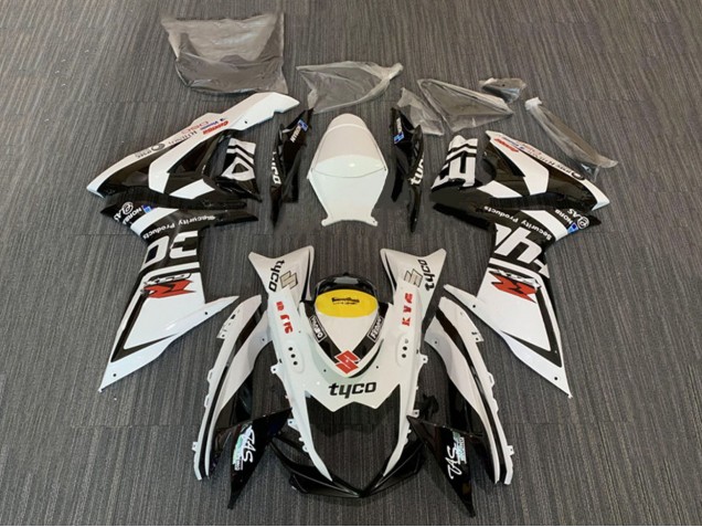 Venta Carenados Moto Suzuki GSXR 600 / GSXR 750 2008-2010 - Blanco Amarillo Negro Tyco