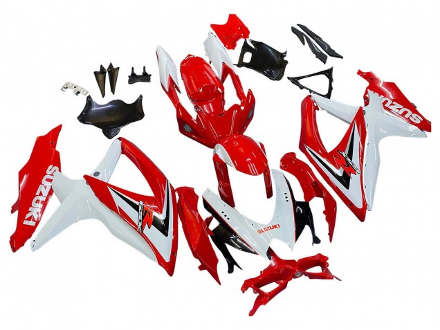 Venta Carenados Moto Suzuki GSXR 600 / GSXR 750 2008-2010 - Blanco Rojo Negro