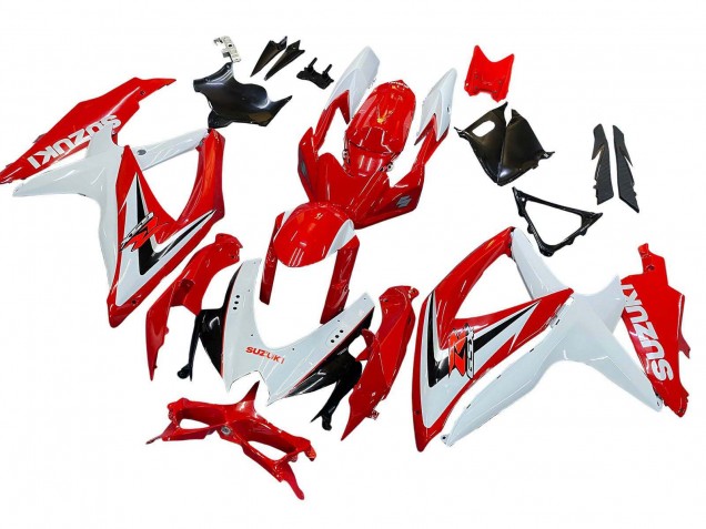 Venta Carenados Moto Suzuki GSXR 600 / GSXR 750 2008-2010 - Blanco Rojo Negro