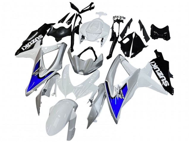 Venta Carenados Moto Suzuki GSXR 600 / GSXR 750 2008-2010 - Blanco Plata Azul Negro
