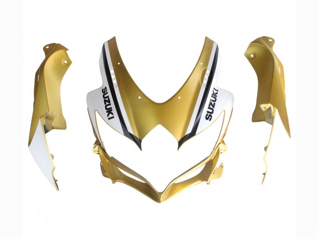 Venta Carenados Moto Suzuki GSXR 600 / GSXR 750 2008-2010 - Negro Mate Blanco Oro