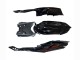 Venta Carenados Moto Suzuki GSXR 600 / GSXR 750 2008-2010 - Negro Brillante Naranja Llama