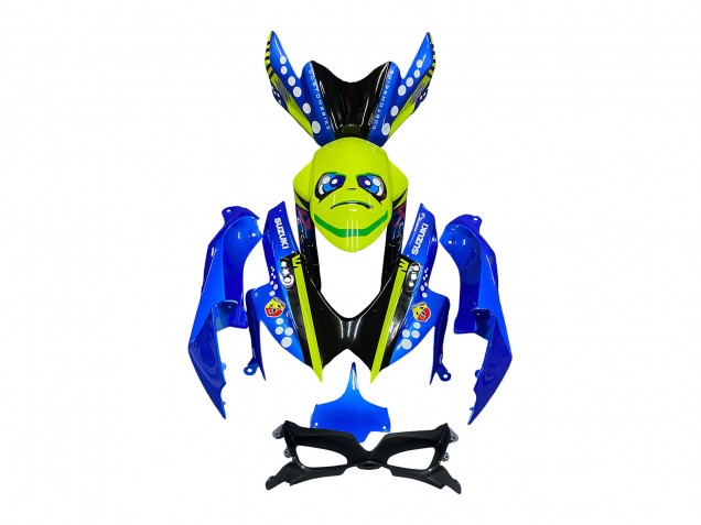 Venta Carenados Moto Suzuki GSXR 600 / GSXR 750 2008-2010 - Azul Fluorescent Verde Tiburón