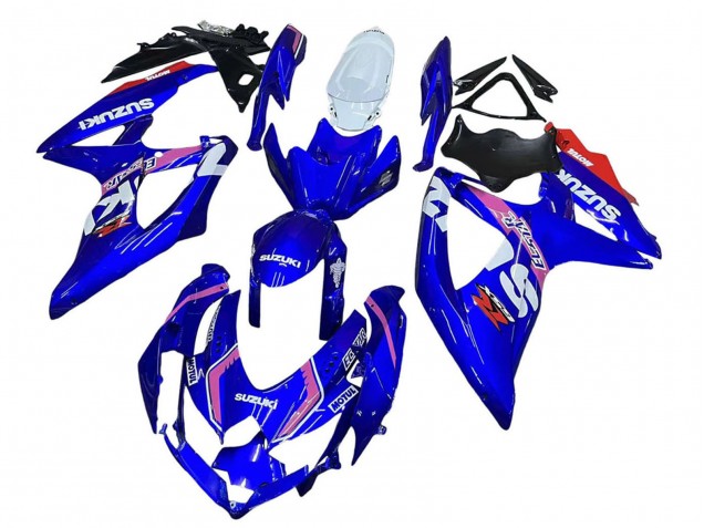 Venta Carenados Moto Suzuki GSXR 600 / GSXR 750 2008-2010 - Blanco Azul Rosa Ecstar Motul