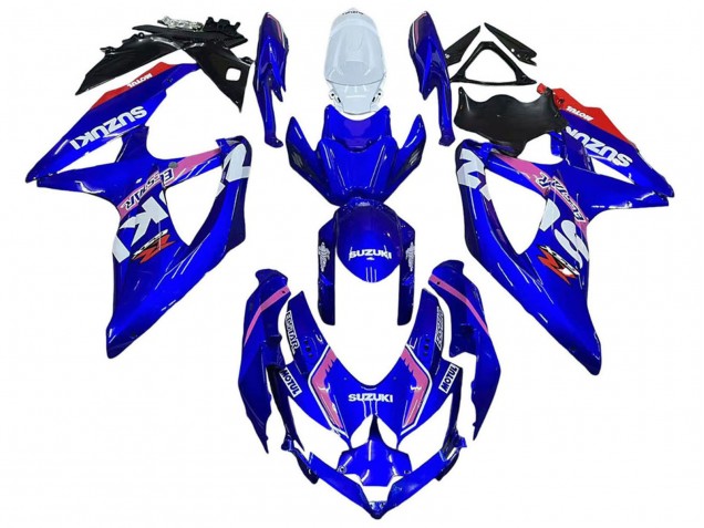 Venta Carenados Moto Suzuki GSXR 600 / GSXR 750 2008-2010 - Blanco Azul Rosa Ecstar Motul