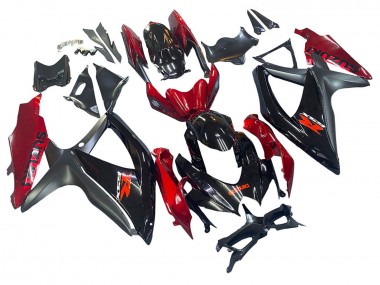Venta Carenado Moto Suzuki GSXR 600 / GSXR 750 2008-2010 - Rojo Negro Brillante